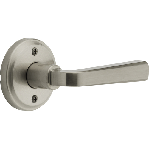 Kwikset 788TDLTRCT-15 Trafford Lever Half Dummy Satin Nickel, Traditional Rectangle Rose