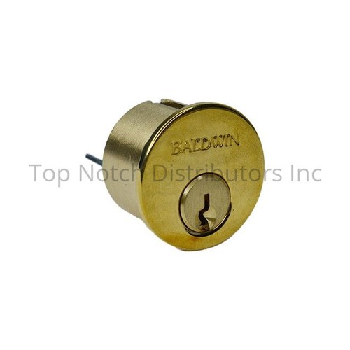 Baldwin 8031031KD12 Unlacquered Brass Cylinder for Non-Egress Handlesets Deadbolts
