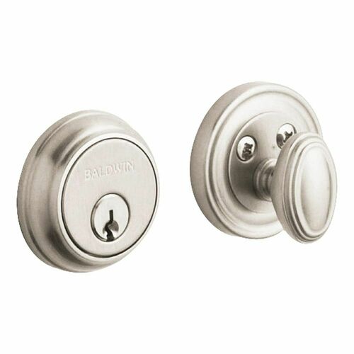 Baldwin 8031056KD12 Non-Egress Cylinder for Handlesets Deadbolts, Satin Nickel Finish
