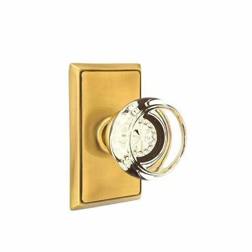 Emtek 8121GTUS7 Georgetown Crystal Passage Knob, 2-3/8