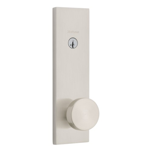 Kwikset 812PSKRCT-15S.STRKP Pismo Knob Entry Set with Rectangular Escutcheon Single Cylinder Deadbolt