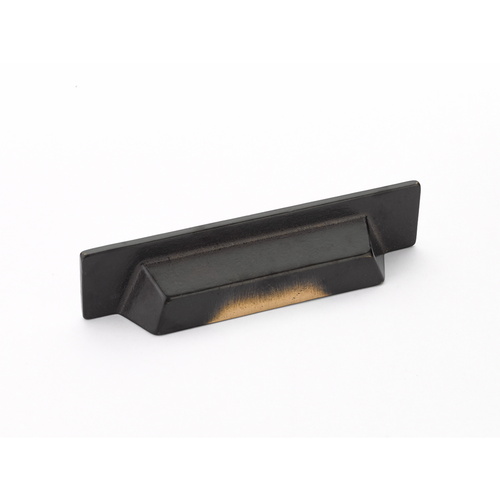 Schaub 816-AZ Schaub Vinci Cup Pull, 96mm CTC, Antique Bronze Finish