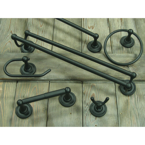 Rusticware 8203BLK Midtowne Black Finish Robe Hook