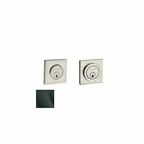 Baldwin 8221190 Contemporary Square Double Cylinder Deadbolt - Satin Black Finish