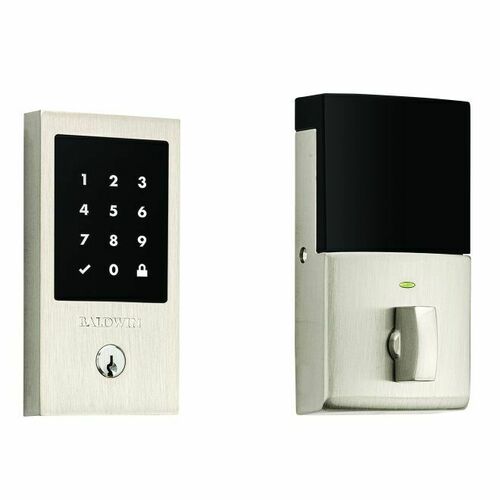 Baldwin 8225056ZW Z-Wave Minneapolis Touchscreen Deadbolt, Schlage C Keyway, Satin Nickel