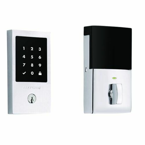 Baldwin 8225260ZW Z-Wave Minneapolis Touchscreen Deadbolt, Schlage C Keyway, Chrome Finish