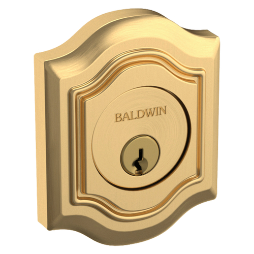 Baldwin 8237044 Bethpage Satin Brass Single Cylinder Deadbolt