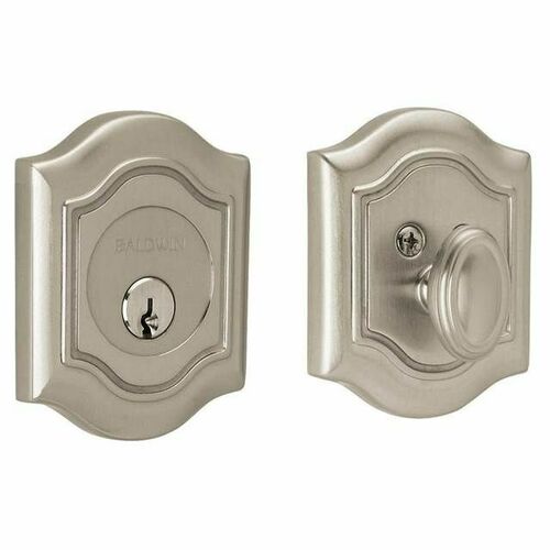 Baldwin 8237056 Bethpage Satin Nickel Single Cylinder Deadbolt