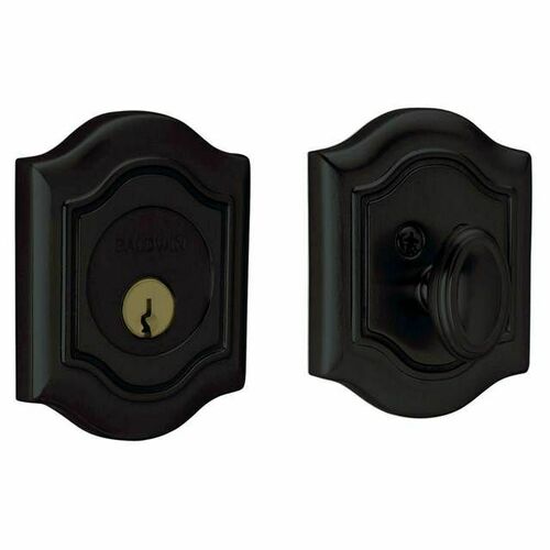 Baldwin 8237190 Bethpage Satin Black Single Cylinder Deadbolt