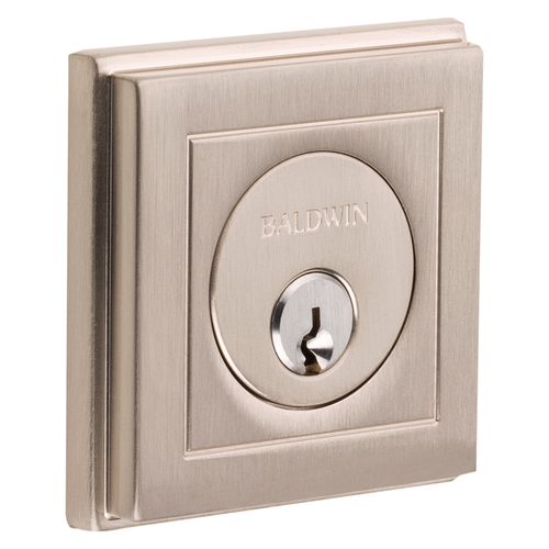 Baldwin 8260056 Hollywood Hills Satin Nickel Single Cylinder Deadbolt