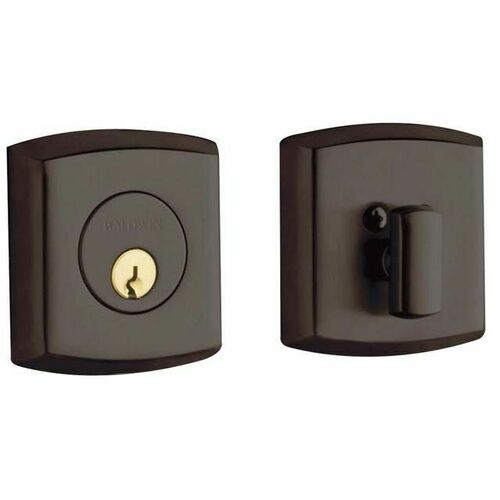 Baldwin 8285112 Soho Single Cylinder Deadbolt - Venetian Bronze Finish
