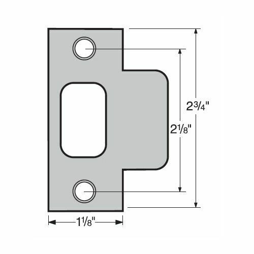 Kwikset 83028-010 T Strike - US26 Bright US26D Satin Chrome Finish