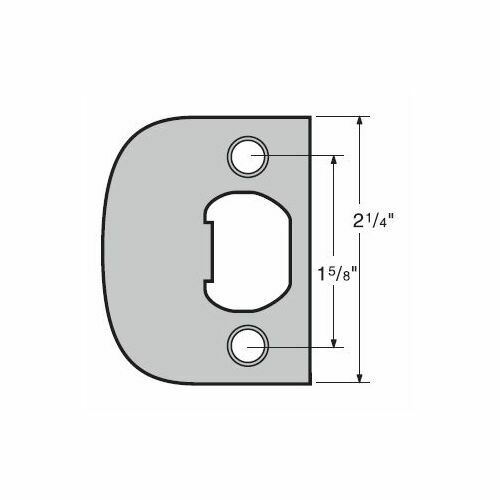 Kwikset 83030-005 Satin Nickel Square Corner Full Lip Strike