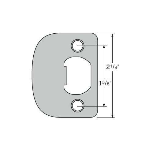 Kwikset 83031-005 Satin Nickel Radius Corner Full Lip Strike