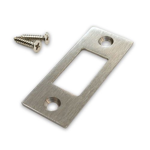 Emtek 83223US15 Satin Nickel Square Deadbolt Strike