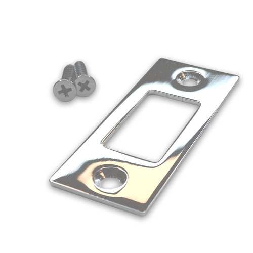 Emtek 83223US26 Polished Chrome Square Deadbolt Strike