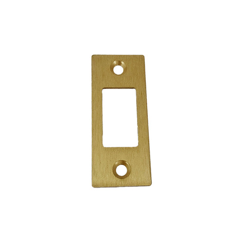 Emtek 83223US4 Satin Brass Square Deadbolt Strike