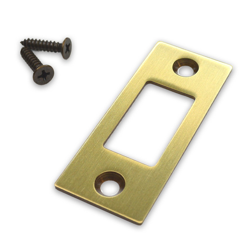 Emtek 83223US7 Square Deadbolt Strike - French Antique Brass Finish