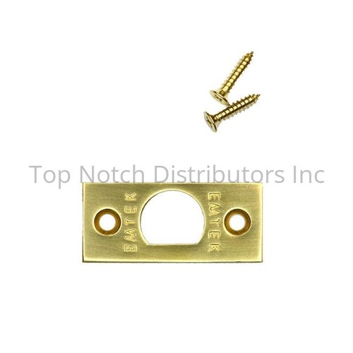 Emtek 83230US3 Square Corner Faceplate Screws for Passage/Privacy Latch - Polished Brass