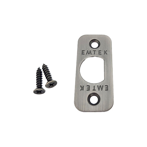 Emtek 83231US15A Radius Corner Faceplate Screws for Passage/Privacy Latch - Pewter Finish