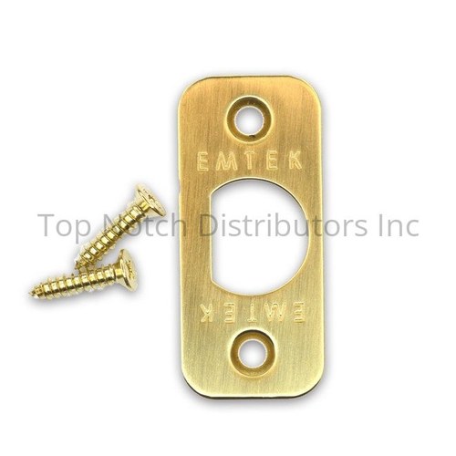 Emtek 83231US3NL Radius Corner Faceplate Screws for Passage/Privacy Latch, Unlacquered Brass