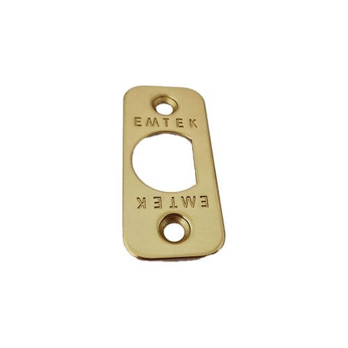 Emtek 83231US3 Radius Corner Faceplate Screws for Passage/Privacy Latch, Polished Brass