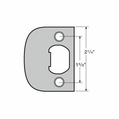 Kwikset 83437-040 Square Corner Full Lip Strike - US11P Venetian Bronze 514 Matte Black