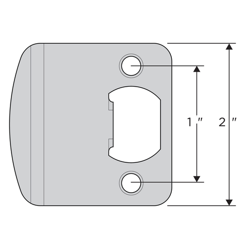 Kwikset 83536-001 Round Corner 2-1/4