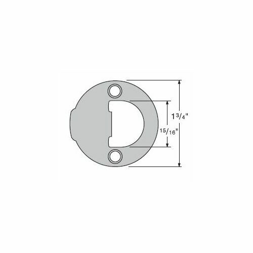 Kwikset 83929-008 Full Round Strike - US11P Venetian Bronze 514 Matte Black Finish