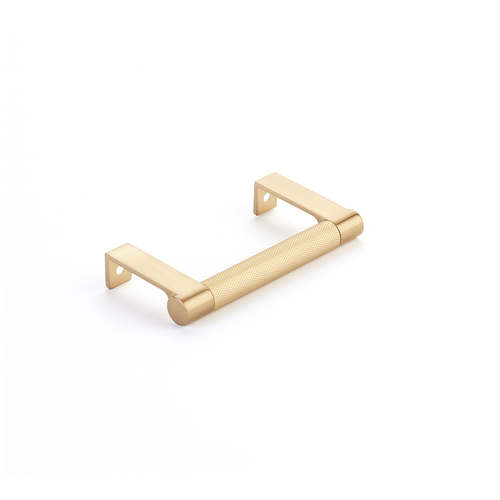 Emtek 84086.EDGRUS4.KNUS4 Knurled Round Stem Cabinet Pull, 12-1/4