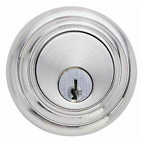 Emtek 8455US26 Low Profile Single Cylinder Deadbolt - Polished Chrome Finish