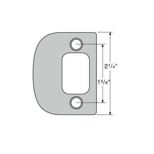 Kwikset 84638-010 Square Corner Deadbolt Strike - US11P Venetian Bronze 514 Matte Black