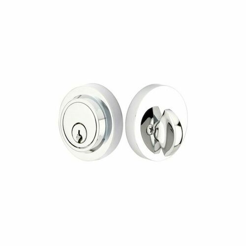 Emtek 8467US26 Modern Single Cylinder Deadbolt - Polished Chrome Finish