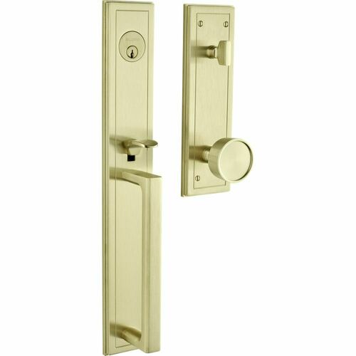 Baldwin 85311044ENTR Hollywood Hills Satin Brass Single Cylinder Handleset