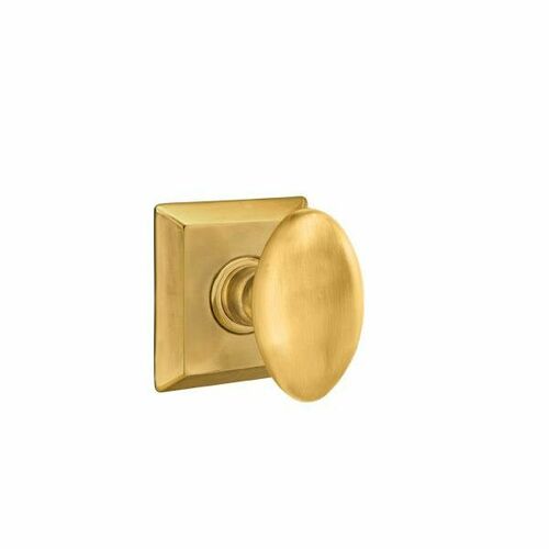 Emtek 8531EUS7 Quincy Egg Knob Dummy Pair, Antique Brass, 1-1/4