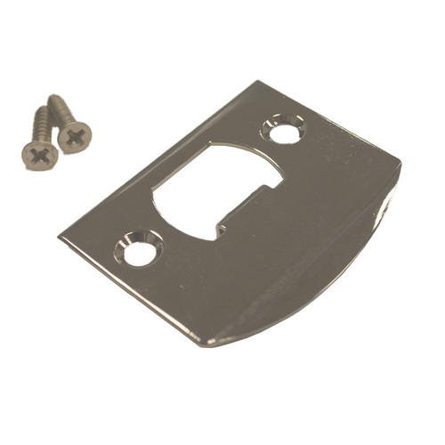 Emtek 86084US14 Square Corner Full Lip Strike - Polished Nickel Finish