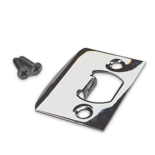Emtek 86084US26 Square Corner Full Lip Strike for Passage/Privacy Sets - Polished Chrome