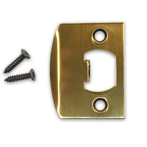 Emtek 86084US7 Square Corner Full Lip Strike - French Antique Brass Finish