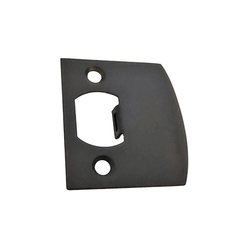 Emtek 86086US19 Flat Black Square Corner Extended Lip Strike for Passage/Privacy/Key-In Sets