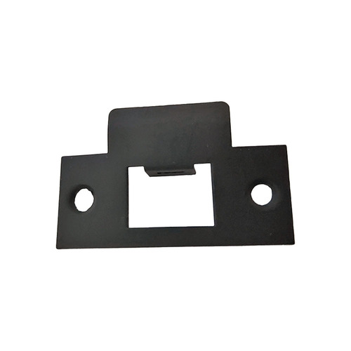 Emtek 86087US19 Flat Black Square Corner T Strike for Passage, Privacy, Key-In Sets