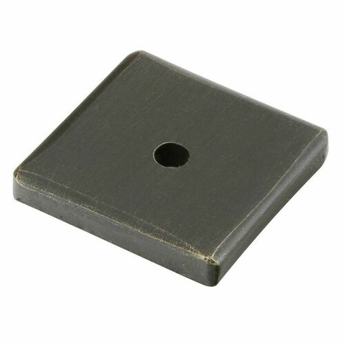 Emtek 86342MB Sandcast Bronze Square Backplate for Cabinet Knob - Medium Finish