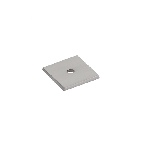 Emtek 86434US15 Art Deco Square Cabinet Knob Backplate - Satin Nickel Finish