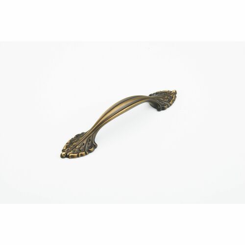 Schaub 871-RB Schaub Corinthian Cabinet Pull, 96mm CTC, Redington Brass Finish
