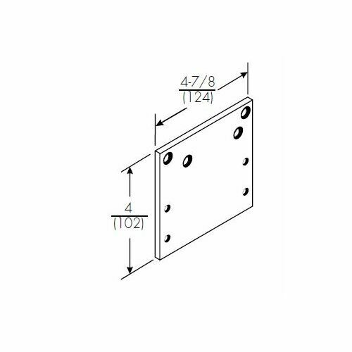 Norton 88690 Door Controls Door Closer Mounting Plates