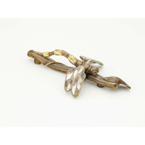 Schaub 892-MOP-ED Schaub Dragonfly Twig Cabinet Pull, 3-22/25