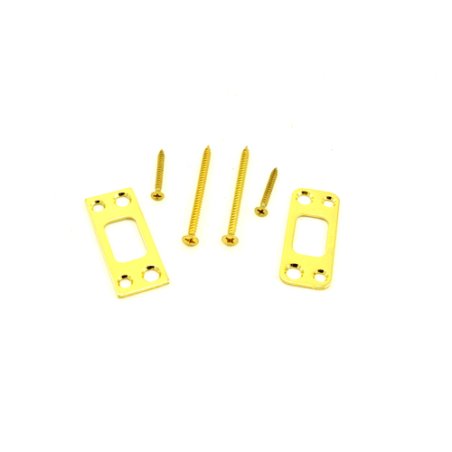 Baldwin 8BR0402001 Dual Strike Kit for Deadbolt - Lifetime Brass Finish
