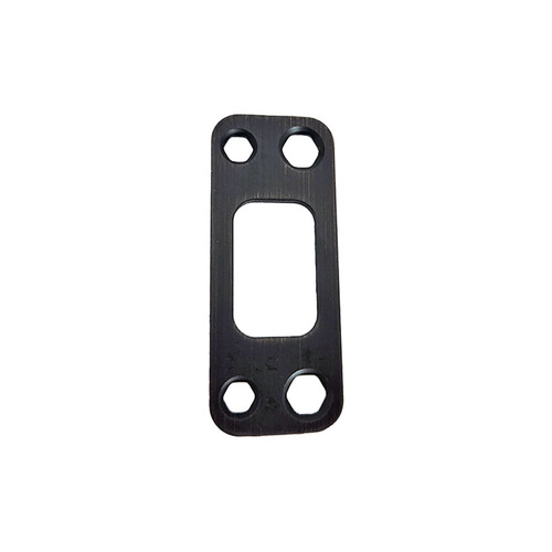 Baldwin 8BR0406003 Round Corner Strike for Deadbolt - Venetian Bronze Finish