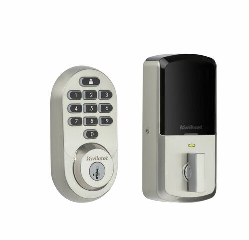 Kwikset 938WIFIKYPD-15S Halo Wi-Fi Smart Lock Deadbolt with Keypad SmartKey, Satin Nickel