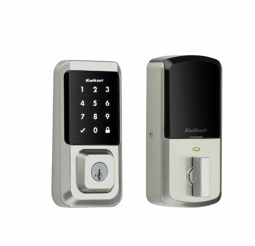 Kwikset 939WIFITSCR-15S Halo Wi-Fi Smart Lock Deadbolt, Touchscreen SmartKey, Satin Nickel