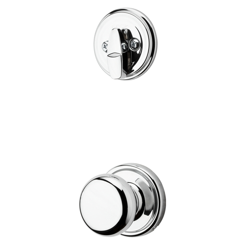 Kwikset 966H 26 UNIV Hancock Knob Interior Single Cylinder Trim for 800/687 Series - Bright Chrome